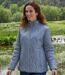 Women's Light Blue Lightweight Quilted Jacket - Water-Repellent-4