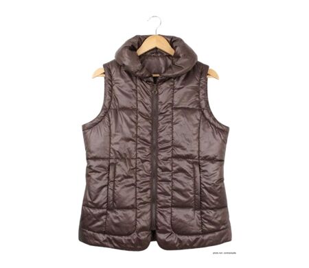 MAYFLOWER STAR1C - Gilet sans manches matelassé chocolat : élégance outdoor et confort