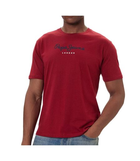 T-Shirt rouge homme pepe jeans eggo