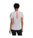 Womens/ladies 3 Stripes Aeroready T-shirt Grey Adidas-3