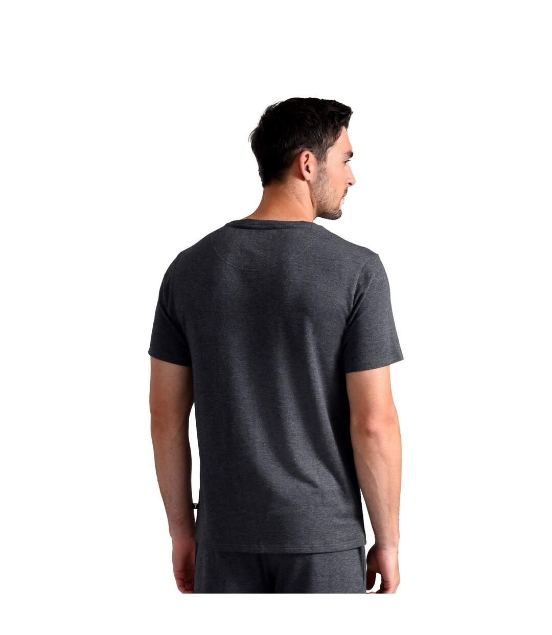 Mens Short Sleeve Luxury Pyjama Top Loungewear T-Shirt-2