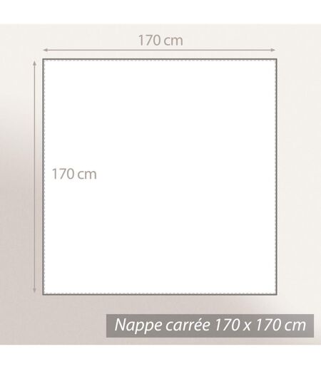 Nappe coton enduite CHILI Carré