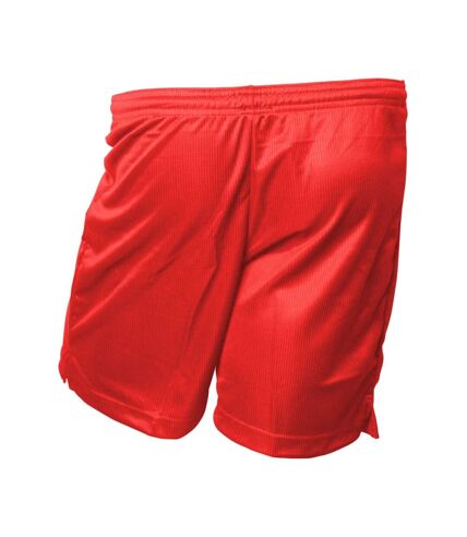 Precision Unisex Adult Micro-Stripe Football Shorts (Red)