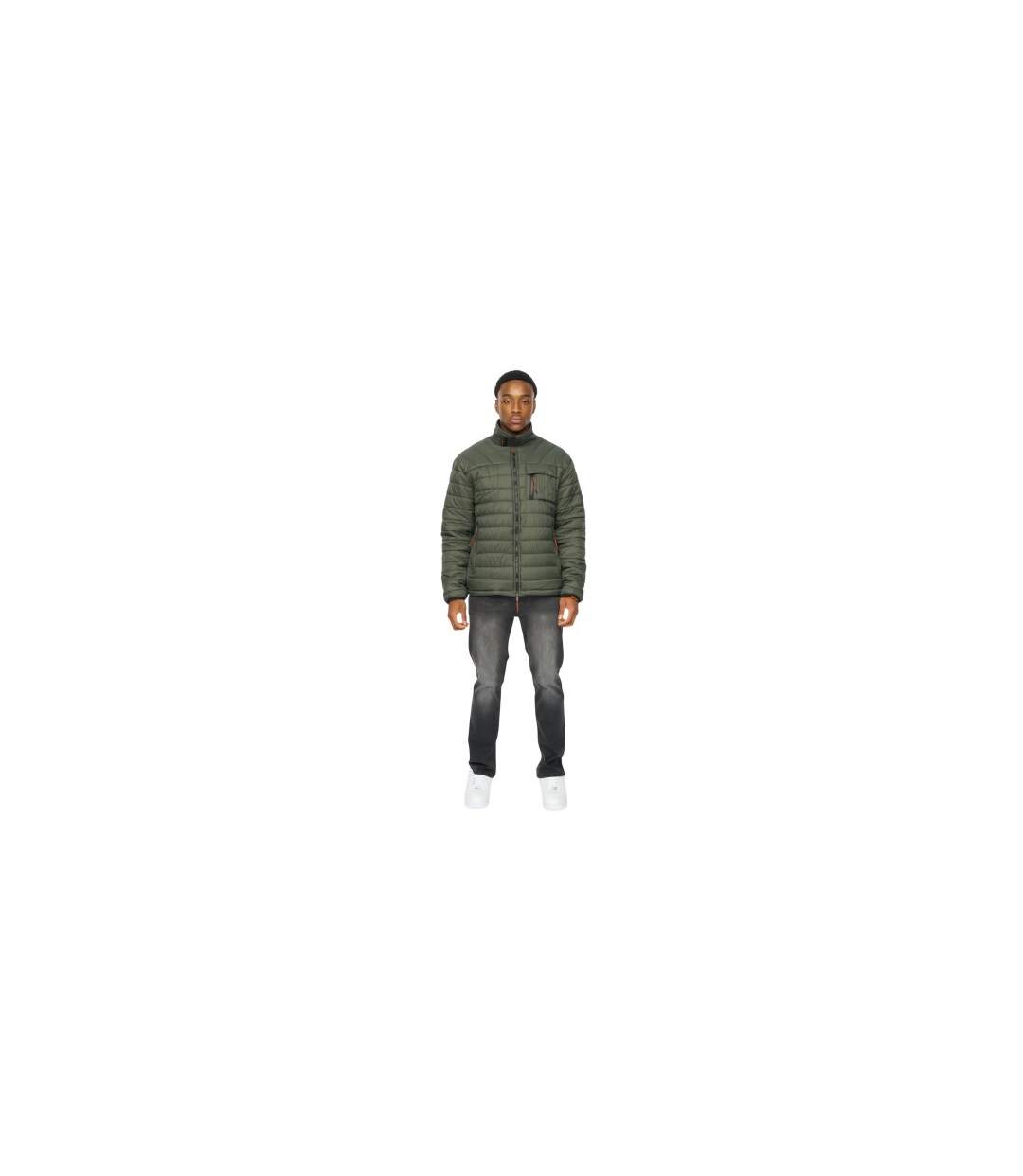 Doudoune Matelassée Carricore Homme Olive Foncé Duck And Cover-1