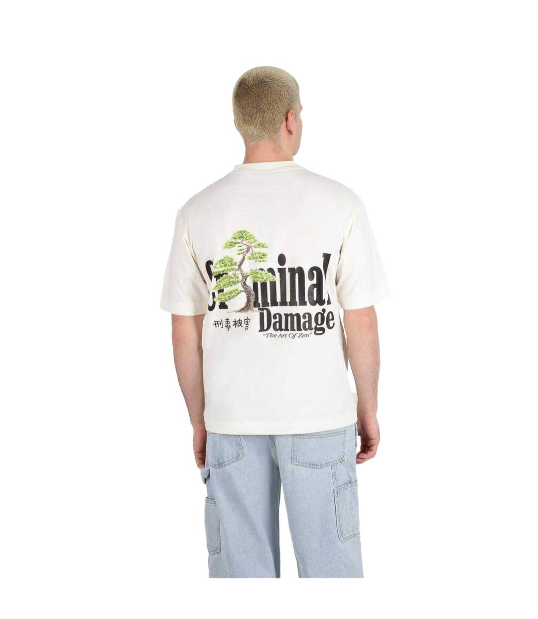 Mens Kenshin Oversized T-shirt Off White Criminal Damage-3