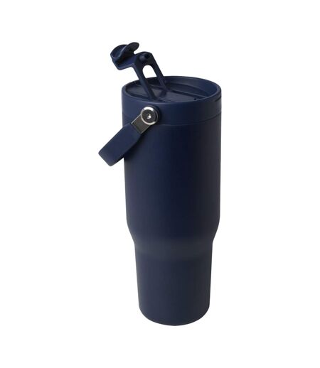 Bronx Dual Function Lid Recycled Stainless Steel Insulated 900ml Tumbler One Size Navy Generic