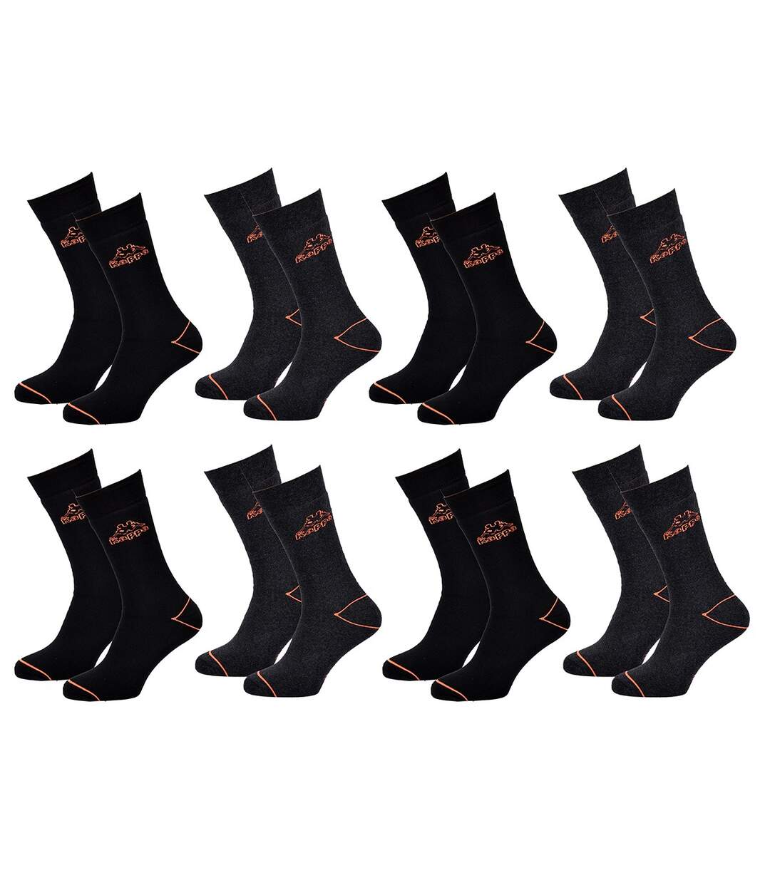 Chaussettes de Ville homme KAPPA Pack de 8 Paires 2304 PREMIUM BOUCLETTE