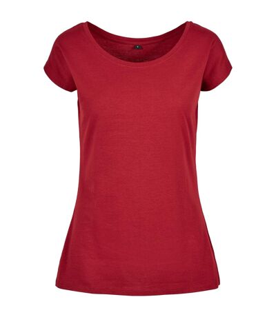 T-shirt Femme Bordeaux Build Your Brand
