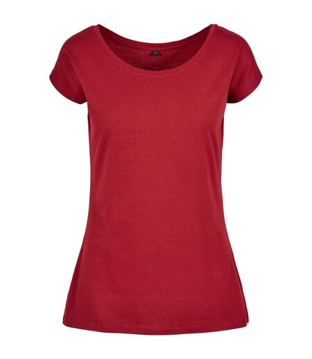 T-shirt Femme Bordeaux Build Your Brand