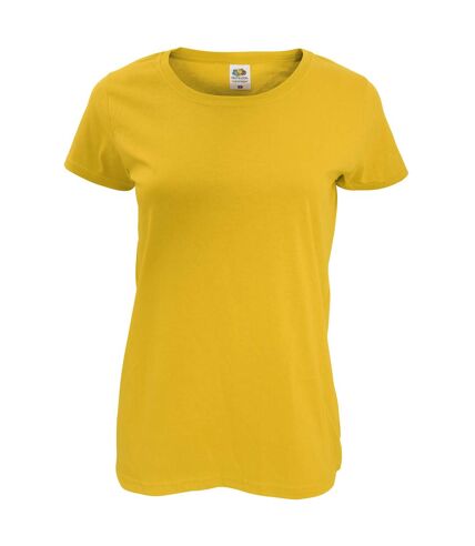 Fruit Of The Loom Womens/Ladies Short Sleeve Lady-Fit Original T-Shirt (Sunflower) - UTRW4724