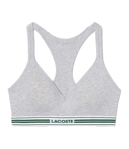 Brassière gris femme lacoste world