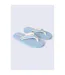 Womens/ladies Marti Recycled Flip Flops Blue Animal-1