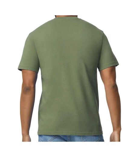 Mens cotton lightweight t-shirt military green Gildan