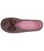 Isotoner Chaussons Ballerines femme détail nœud précieux-2