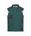 Veste Sans Manches Adulte Vert Foncé Noir James And Nicholson-1