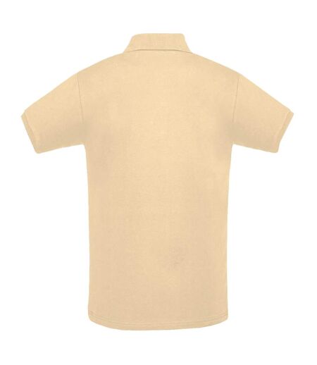 SOLS Mens Perfect Pique Short Sleeve Polo Shirt (Sand)
