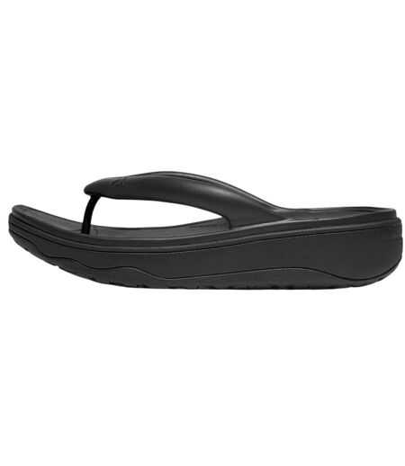 Womens/ladies Relieff Recovery Toe Post Sandals Black FitFlop