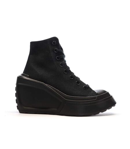 Baskets noires femme converse chuck 70 de luxe wedge