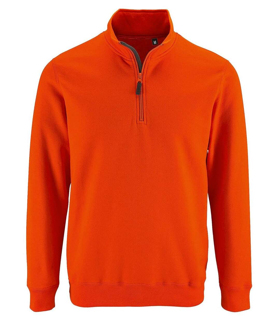 Sweat-shirt col camionneur - 02088 - orange