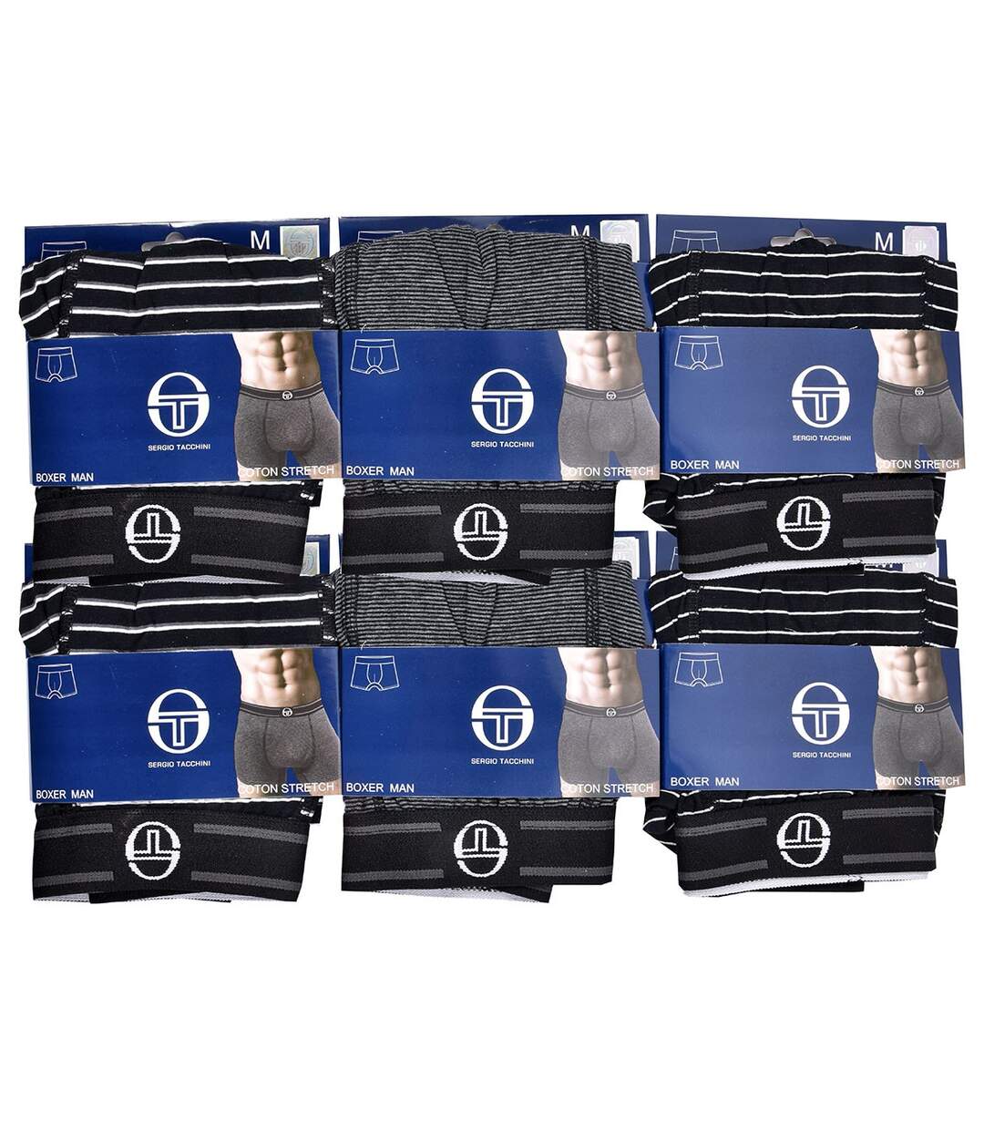 Boxer Homme SERGIO TACCHINI Lot de 6 Pack de 6 Boxers 5313-3