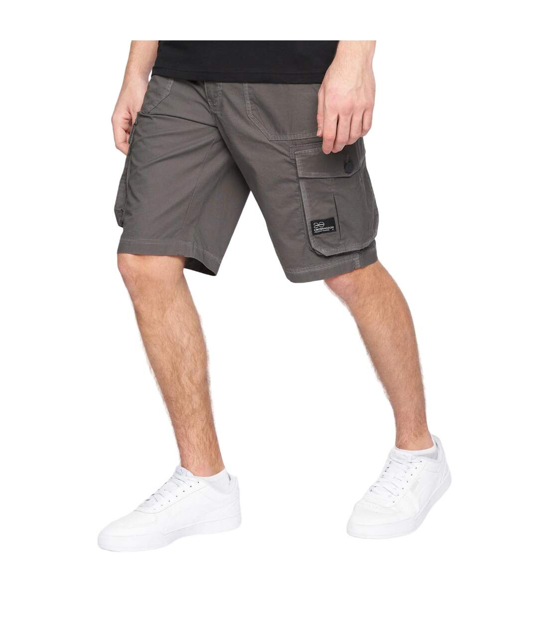Short À Poches Kyron Homme Charbon Crosshatch-3