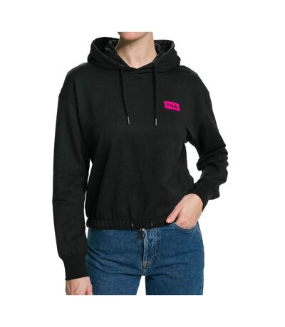 Sweat capuche Noir Femme Fila Burdur Cropped Hoody - M