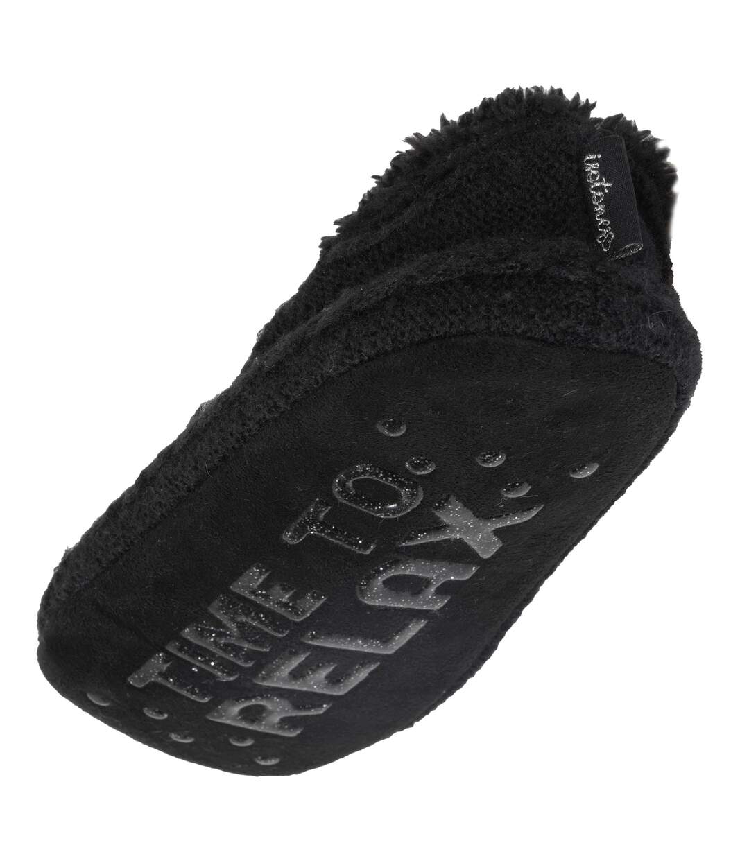 Isotoner Chaussettes d'intérieur femme maille torsadée - fourrées, antidérapantes-5