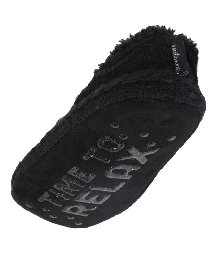 Isotoner Chaussettes d'intérieur femme maille torsadée - fourrées, antidérapantes