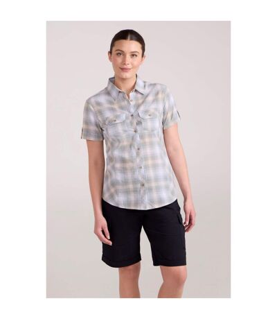 Womens/ladies cotton holiday shirt light khaki Mountain Warehouse