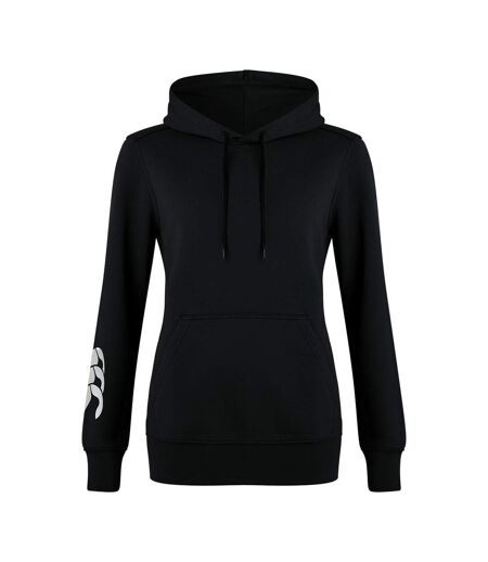 Womens/ladies Club Fleece Hoodie Black Canterbury
