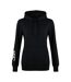 Womens/ladies Club Fleece Hoodie Black Canterbury-2