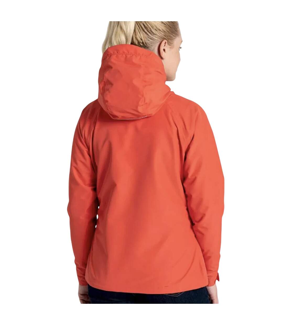 Veste Imperméable Unie À Capuche Brielle Femme Orange Vif Craghoppers-2