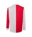 Mens Sunderland Afc Retro Long-sleeved Football Shirt Red White Hummel-2