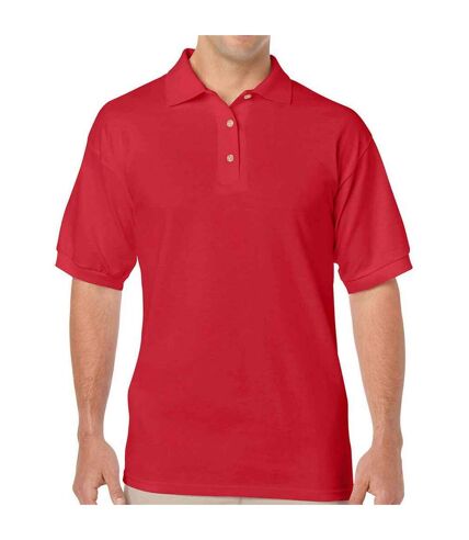 Mens dryblend polo shirt red Gildan