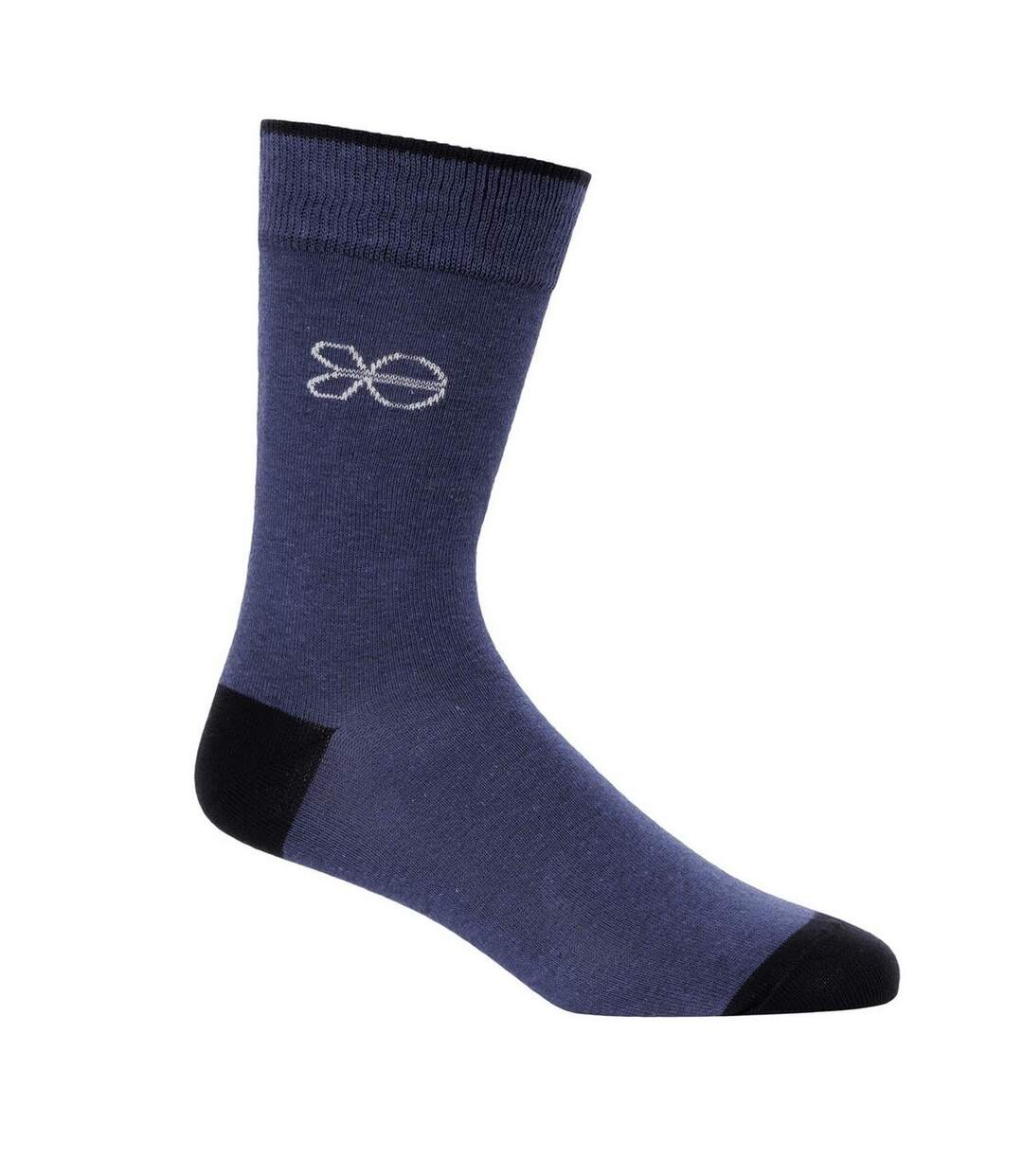 Pack of 5  Mens milato socks  blue Crosshatch-4