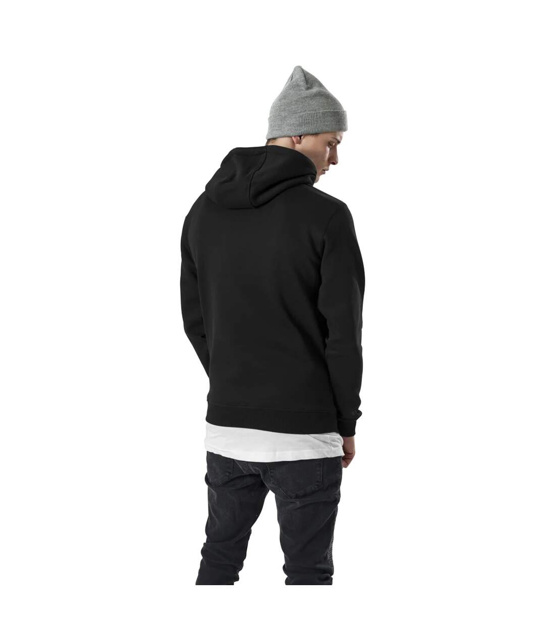 Mens Pray 2.0 Hoodie Noir Mister Tee-2