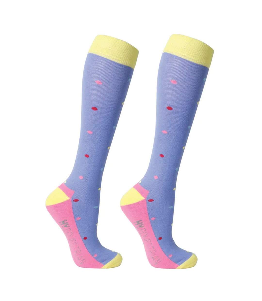 Chaussettes stay cool femme bleu / rose foncé Hy-4