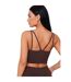 Womens/ladies Ribbed Dual Thinstrap Crop Top Chocolate Missy Empire-2