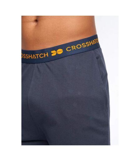Crosshatch Mens Matharm Shorts (Pack of 2) (Navy)