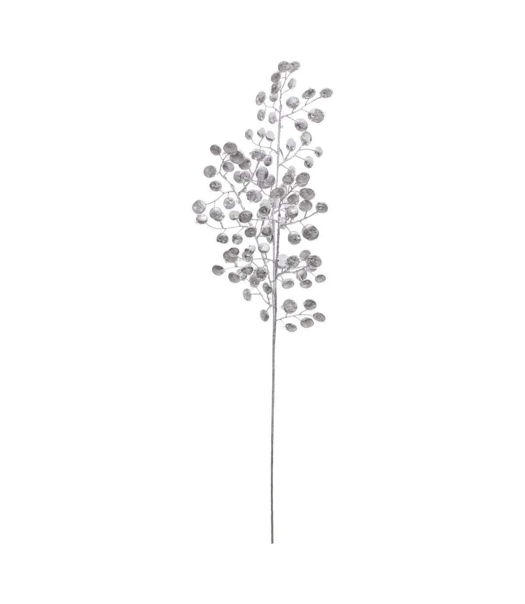 Branche de Fleurs Souffle Polaire 75cm Argent-1