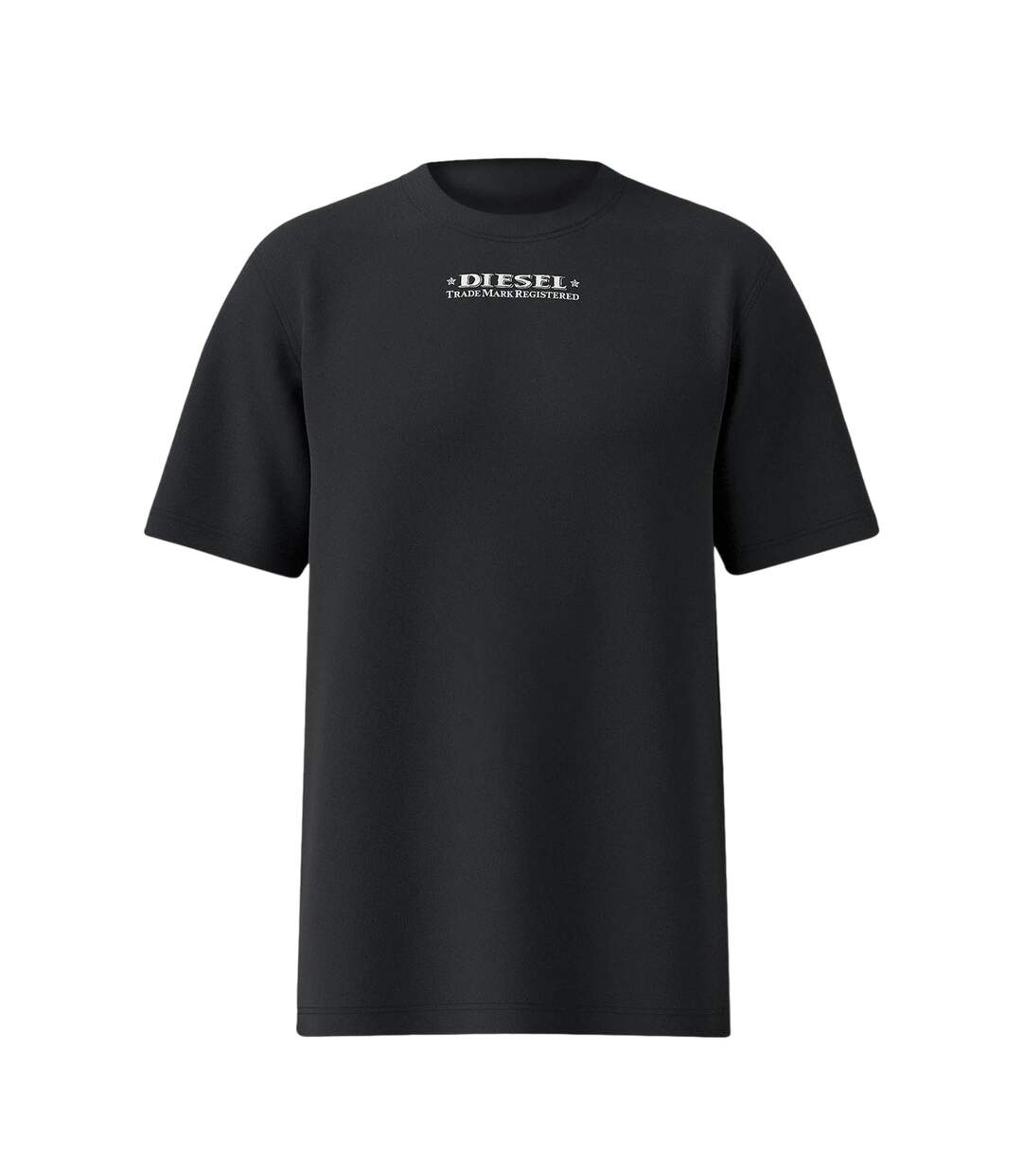 T-shirt Motif/style À L'envers Homme Noir Diesel-1
