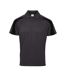 Polo Motif/style Contrasté Cool Homme Charbon Noir Vif Uni Just Cool-1
