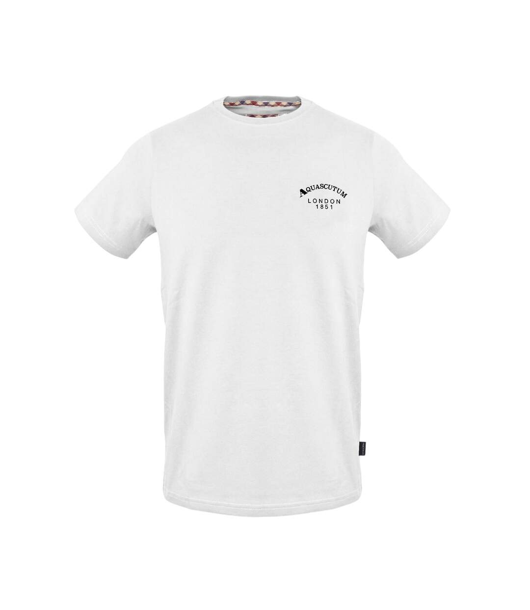 T-shirt Motif/style Arc Homme Blanc Aquascutum-1
