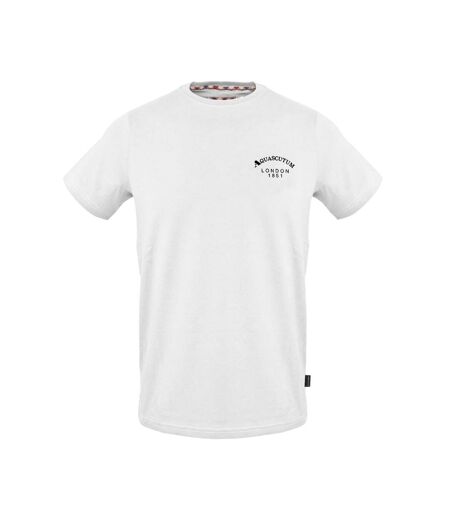 T-shirt Motif/style Arc Homme Blanc Aquascutum