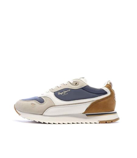 Baskets bleu/blanc homme pepe jeans bexley light thames