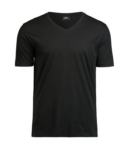 Tee Jays T-shirt de luxe à col en V pour hommes (Noir) - UTBC4672