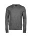 Tee Jays Mens Merino Blend Crew Neck Sweater (Grey Melange) - UTPC3420