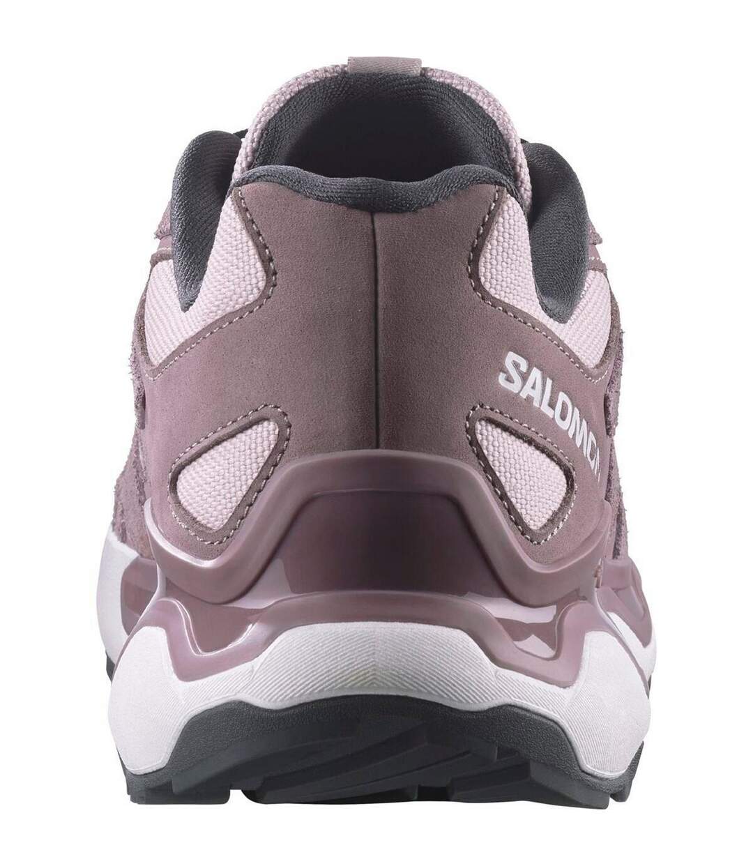 Womens/ladies Xc Roam Leather Running Trainers Violet White Salomon-2