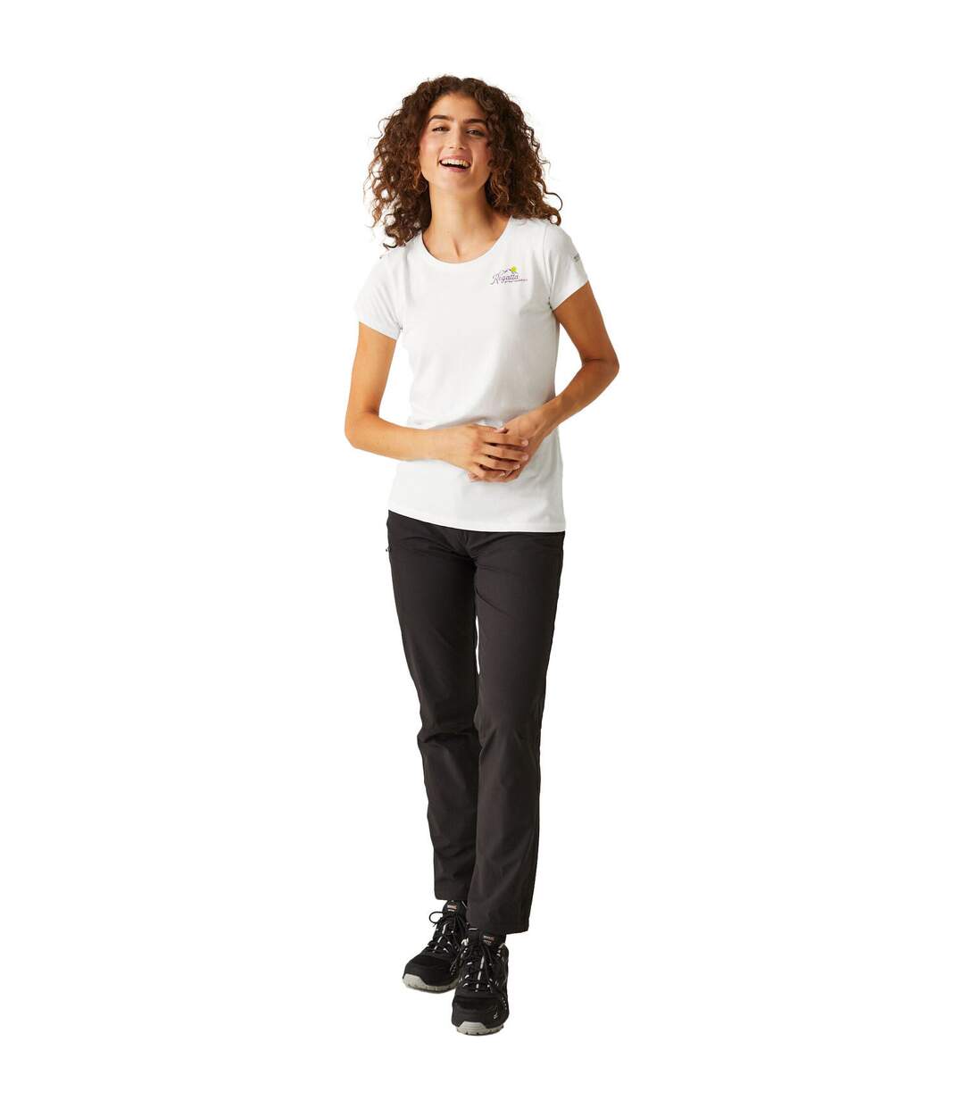 T-shirt Motif/style Imprimé Au Dos Breezed Femme Blanc Regatta-2