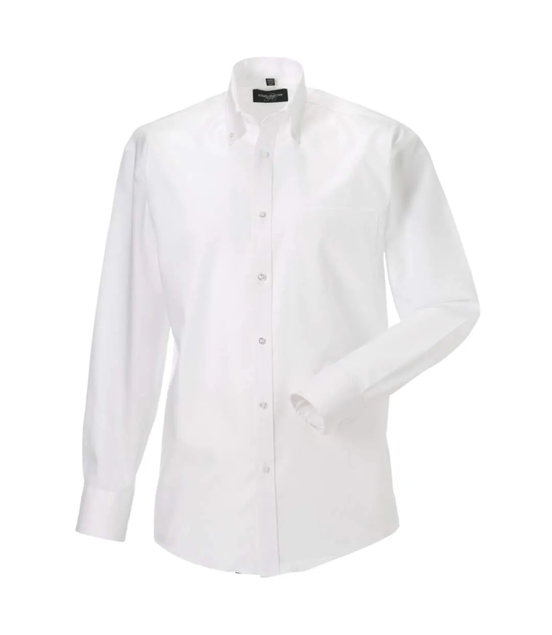Chemise À Manches Longues Sans Repassage Homme Blanc Russell-4